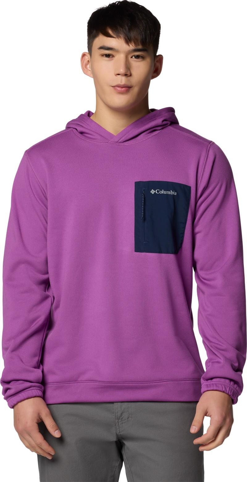 Columbia Hike Hooded Fleece II - Mens - razzle / collegiate navy 1