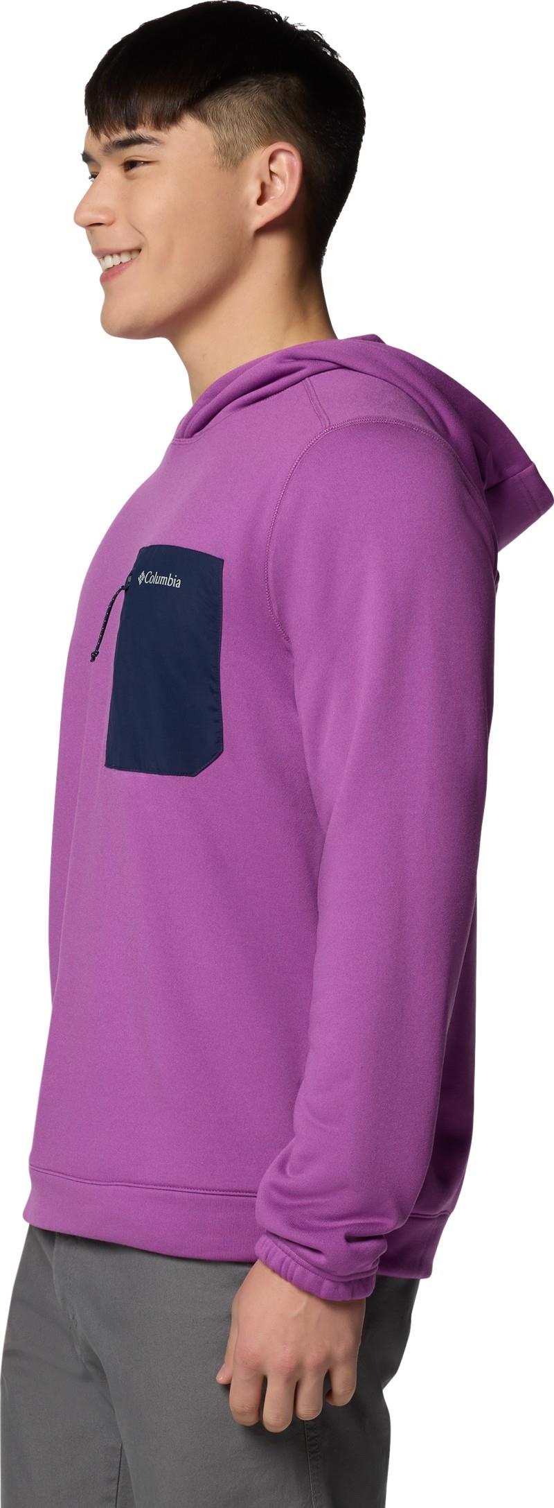 Columbia Hike Hooded Fleece II - Mens - razzle / collegiate navy 1
