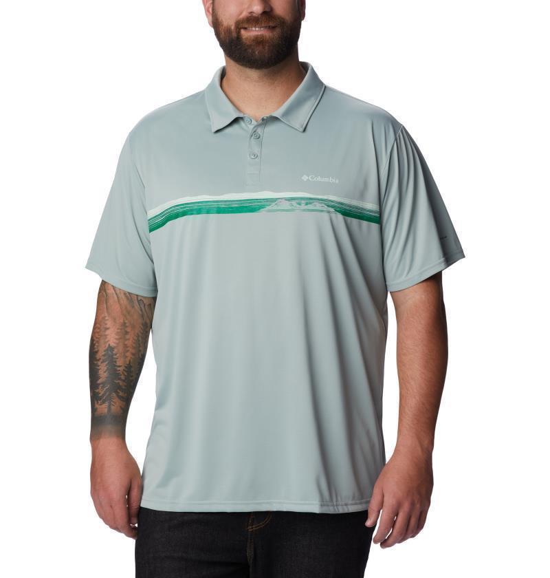 Columbia Hike Novelty Polo - Big - Mens - Niagara 1