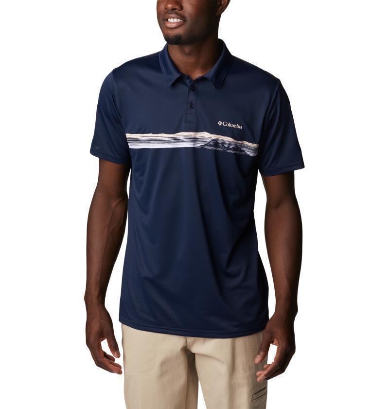 Columbia Hike Novelty Polo - Tall - Mens - Collegiate Navy 1