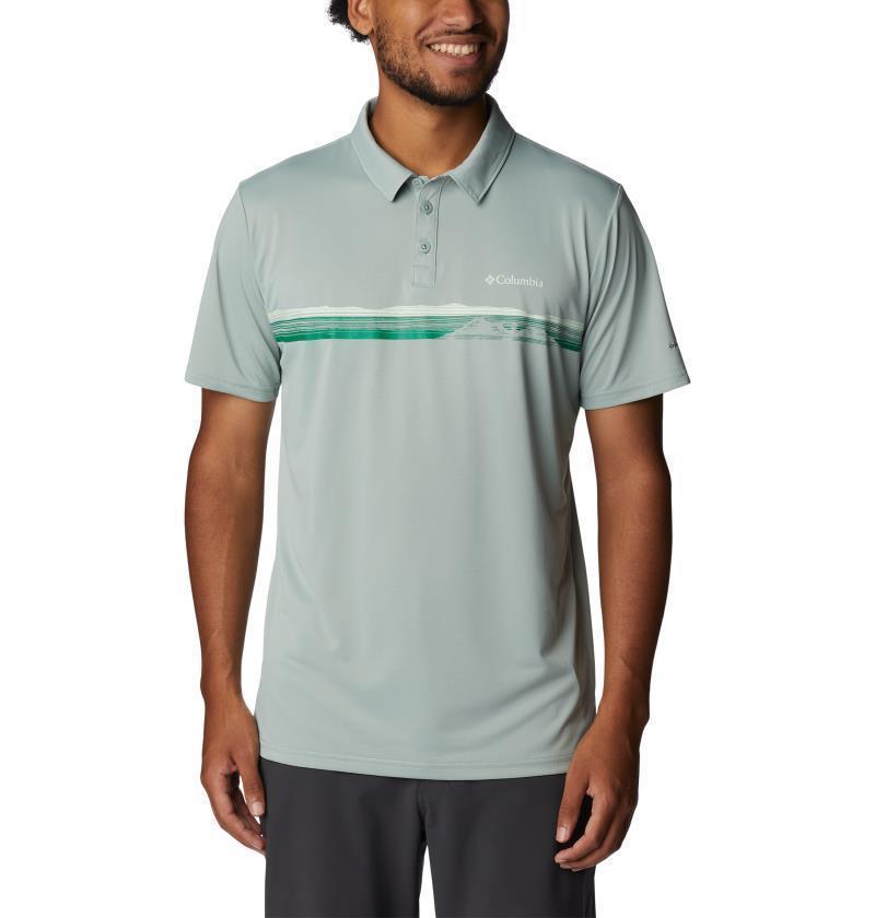 Columbia Hike Novelty Polo - Tall - Mens - Niagara 1