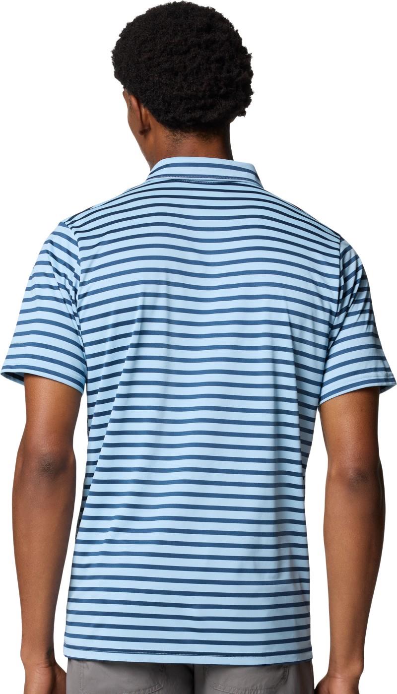 Columbia Hike Striped Polo - Mens - ripple blue / dark mountain stripe 1