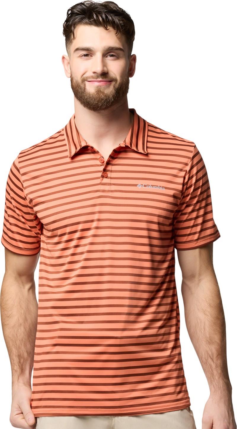 Columbia Hike Striped Polo - Mens - tuscan / spice stripe 1