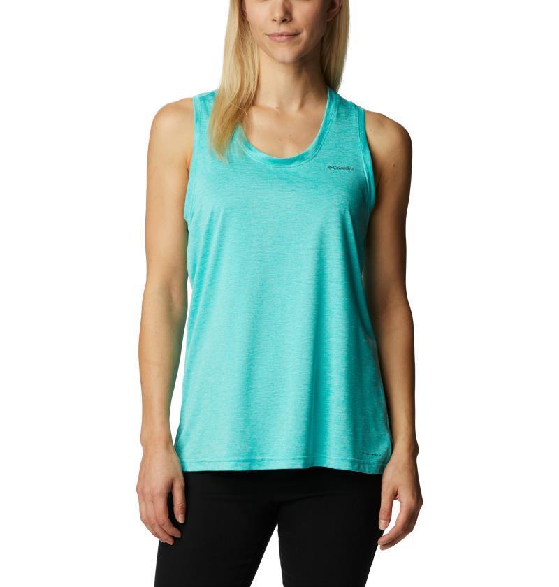 Columbia Hike Tank - Womens - Bright Aqua Heather 1