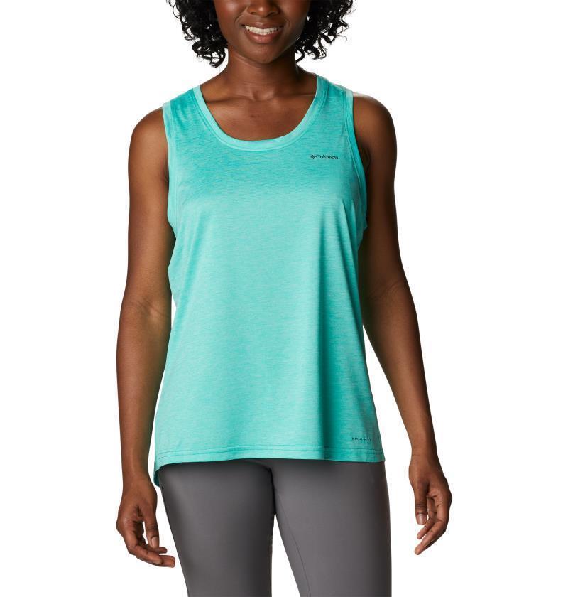 Columbia Hike Tank - Womens - Electric Turquoise Heather 1