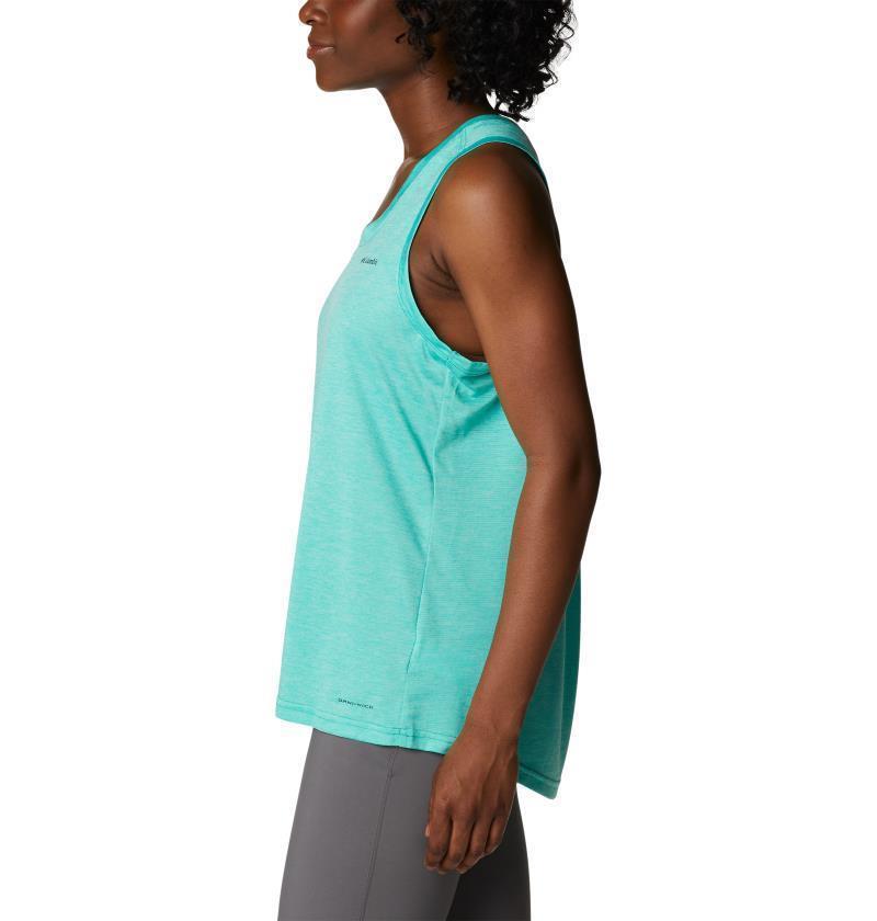 Columbia Hike Tank - Womens - Electric Turquoise Heather 2