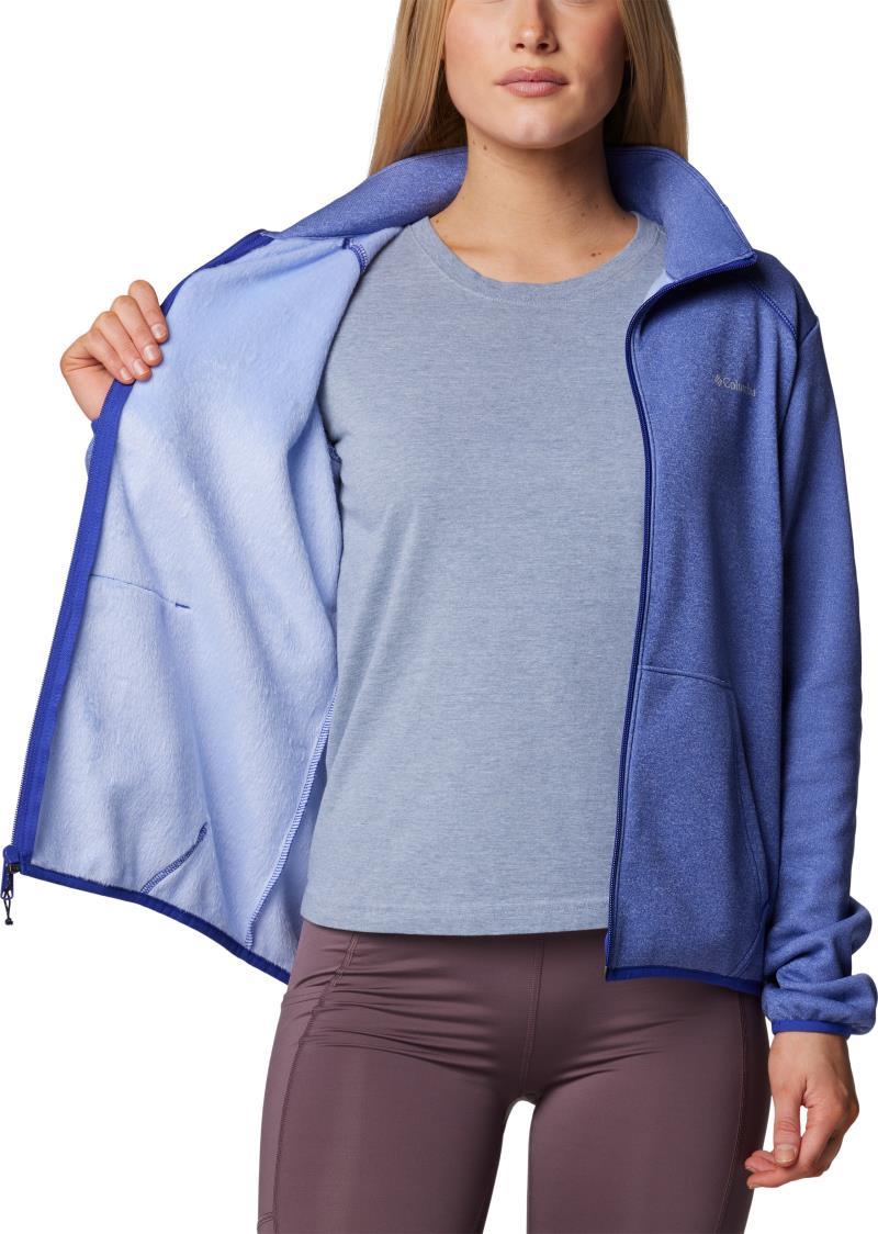 Columbia Hike Tech Fleece Full Zip, Extended - Womens - Clematis Blue Heather 3