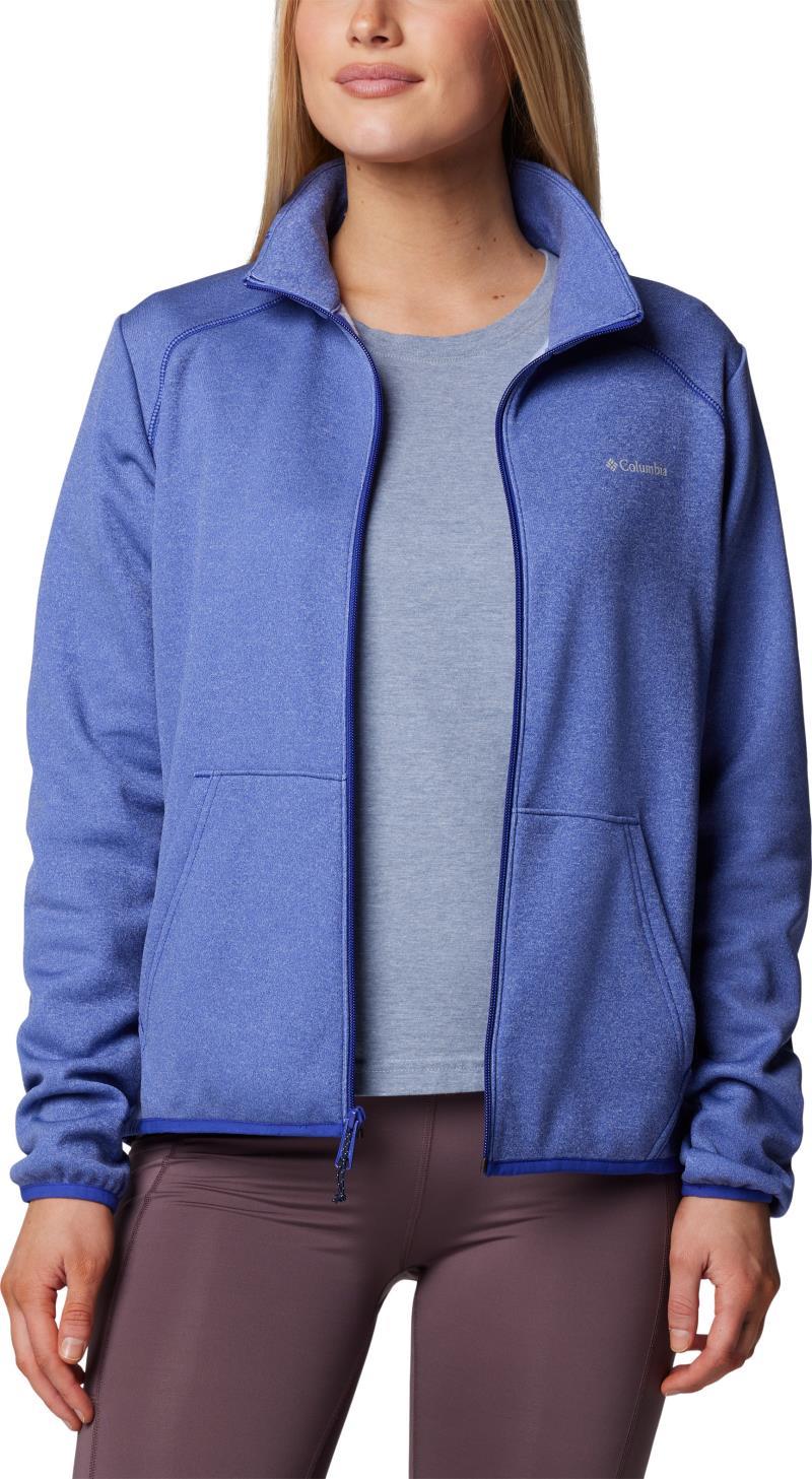 Columbia Hike Tech Fleece Full Zip - Womens - Clematis Blue Heather 4