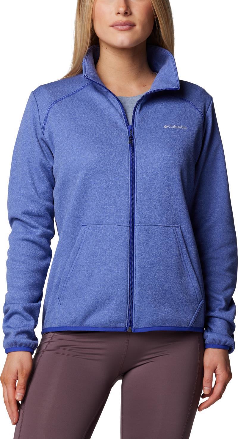 Columbia Hike Tech Fleece Full Zip - Womens - Clematis Blue Heather 1