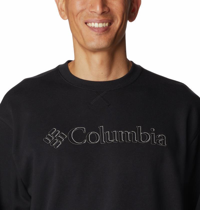Columbia Lodge French Terry II Crew - Mens - Black / CSC Branded Shadow Graphic 5