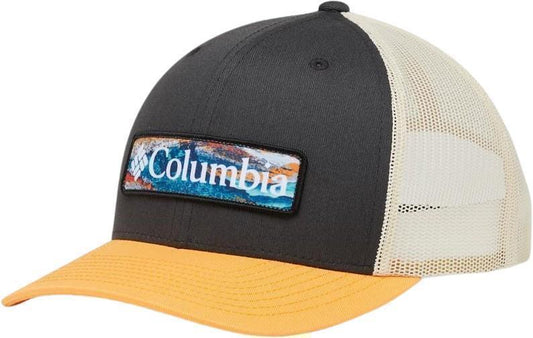 Columbia Mesh Snap Back - Shark / Mango Hyper Nature Patch 1
