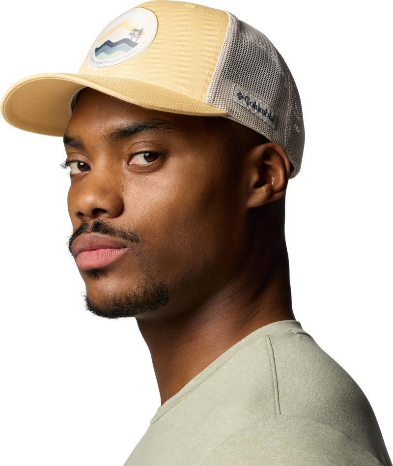 Columbia Mesh Snap Back - sand dune / dark stone / circular landscape 1