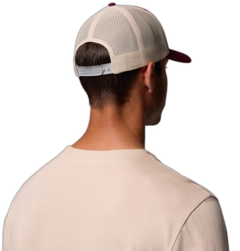 Columbia Mesh Snapback - rich wine / circular landscape 1