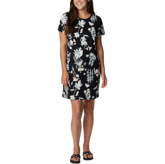Columbia Park Printed Dress - Black Radical Botanical 1
