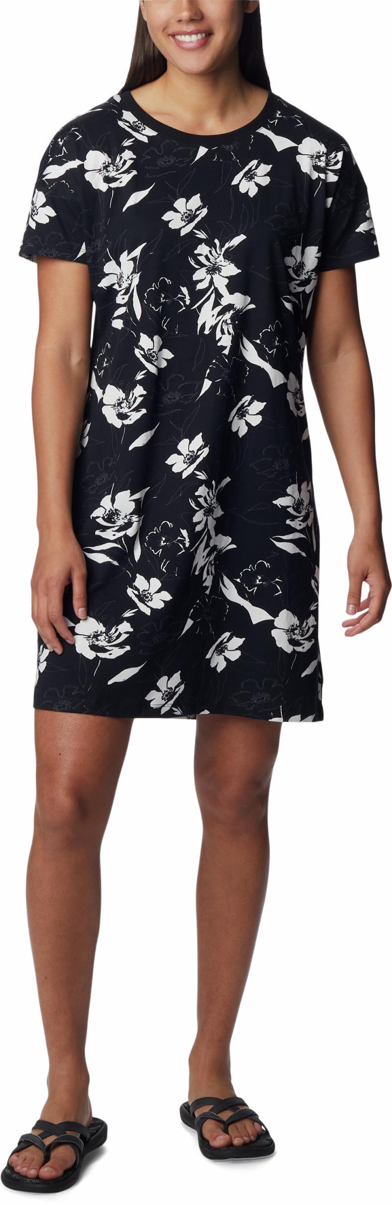 Columbia Park Printed Dress - Black / Pop Flora 1
