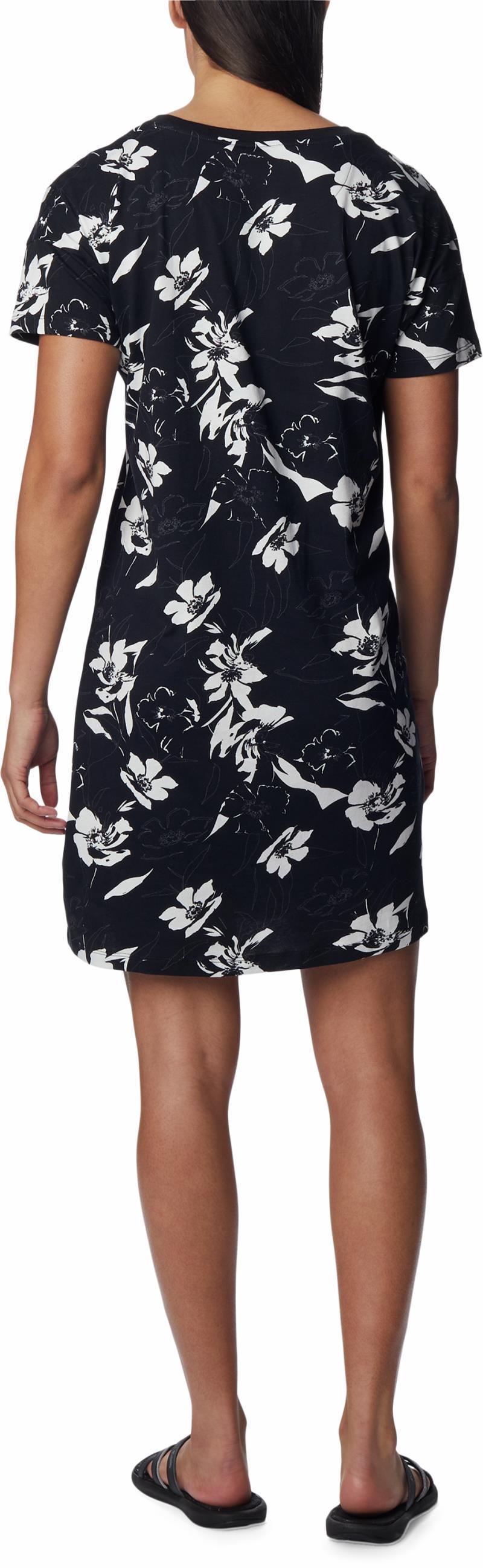 Columbia Park Printed Dress - Black / Pop Flora 2