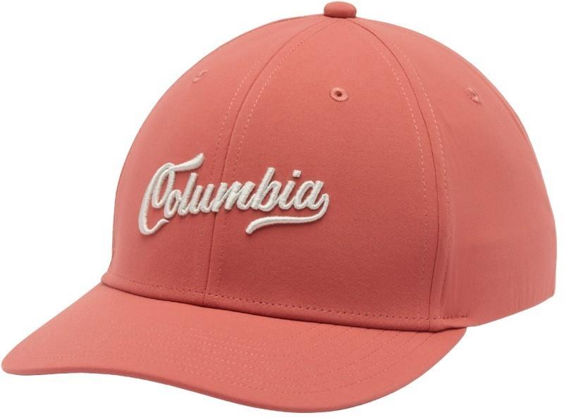 Columbia Snapback - washed red / script 1