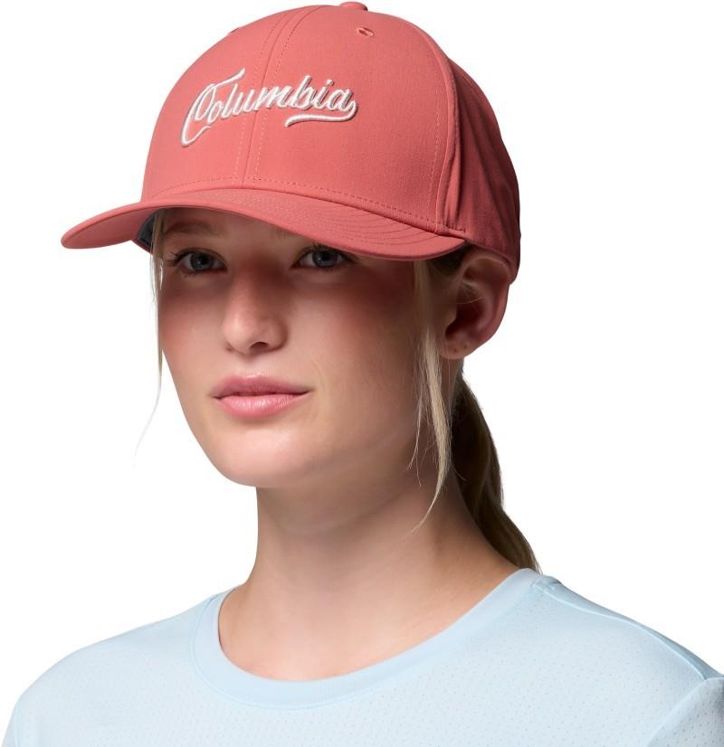 Columbia Snapback - washed red / script 1