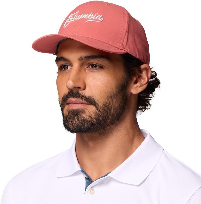 Columbia Snapback - washed red / script 1
