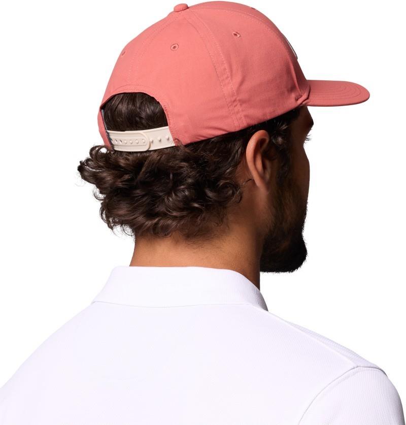 Columbia Snapback - washed red / script 1