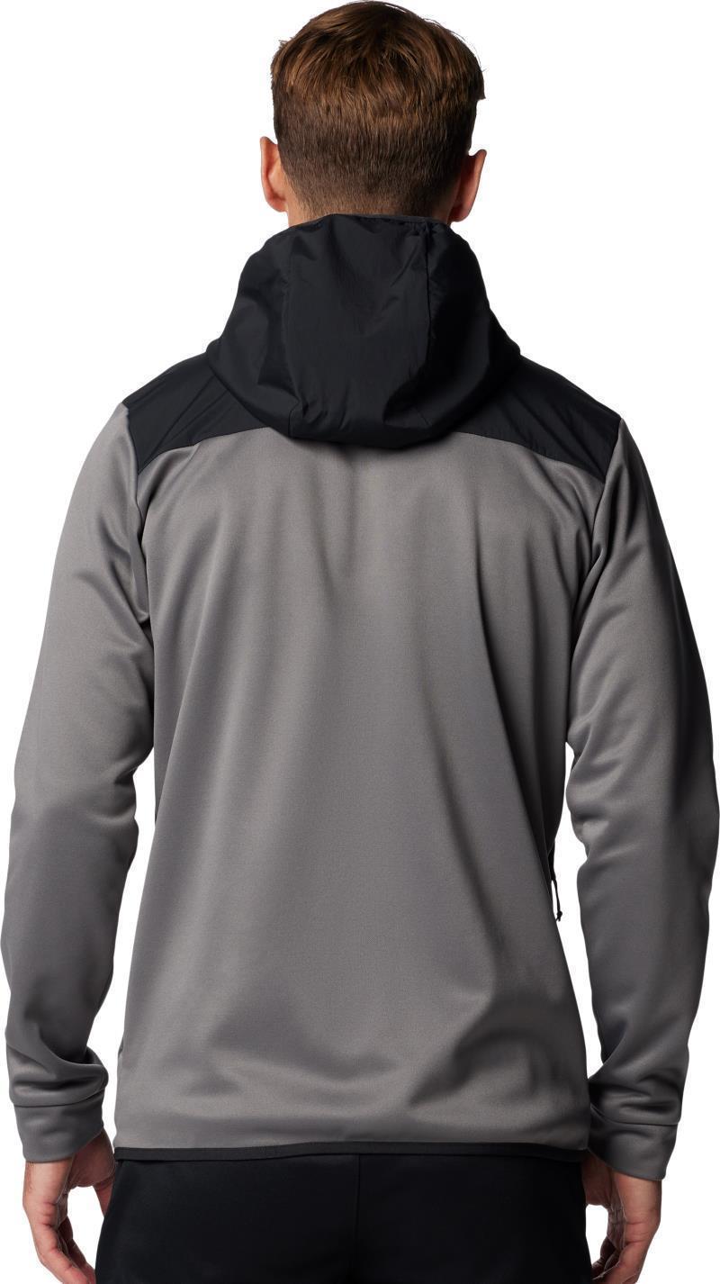 Columbia Tech Fleece Full Zip Hoodie - Mens - City Grey / Black 3
