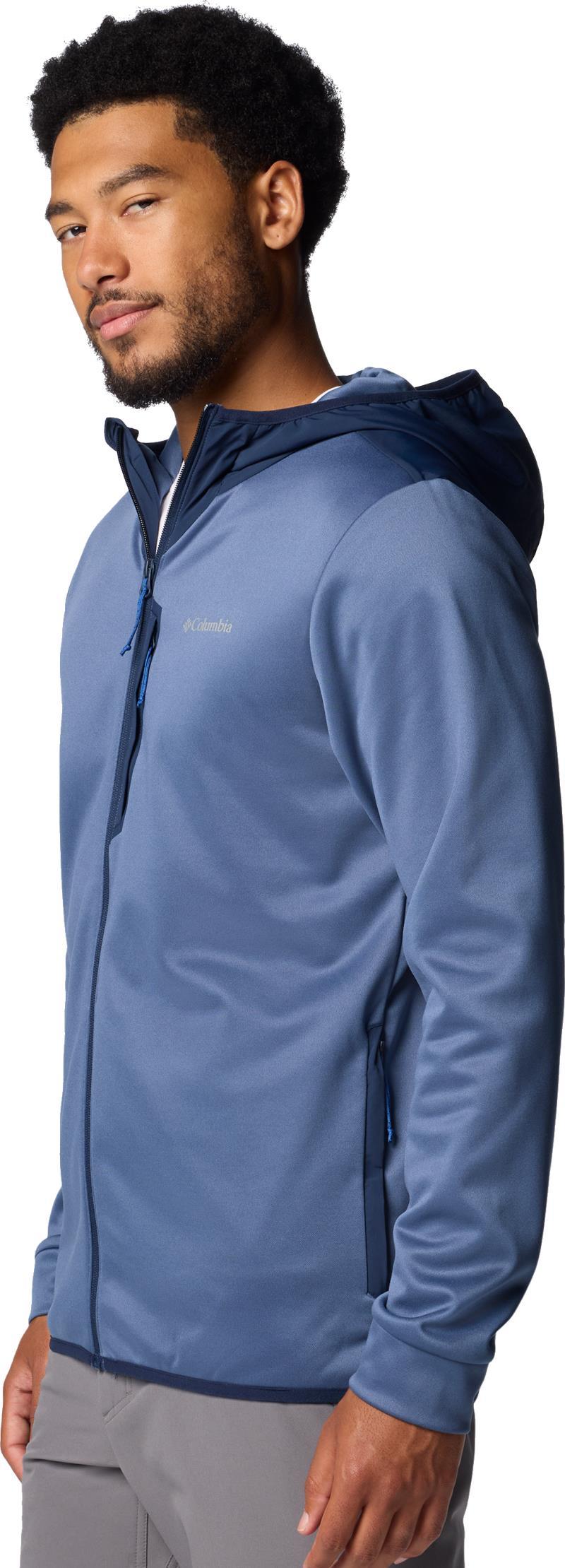 Columbia Tech Fleece Full Zip Hoodie - Mens - Dark Mountain / Collegiate Navy 4