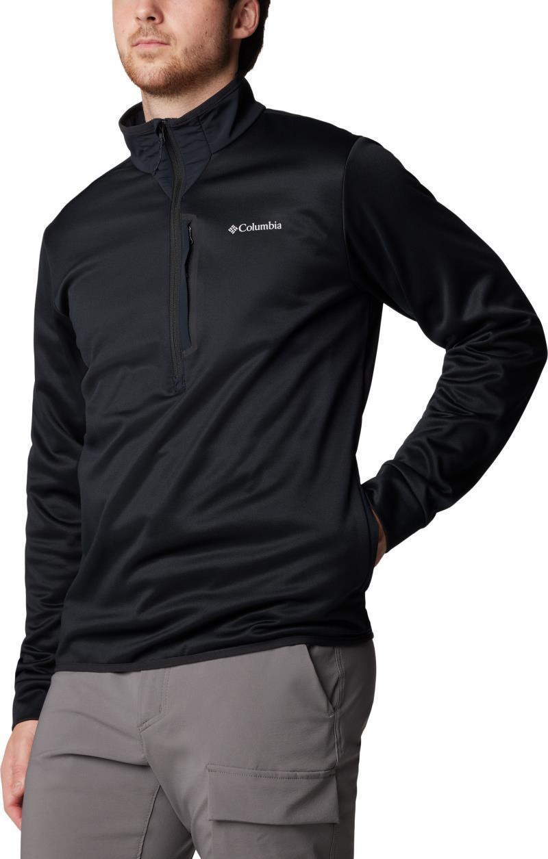 Columbia Tech Fleece Half Zip - Mens - Black 3