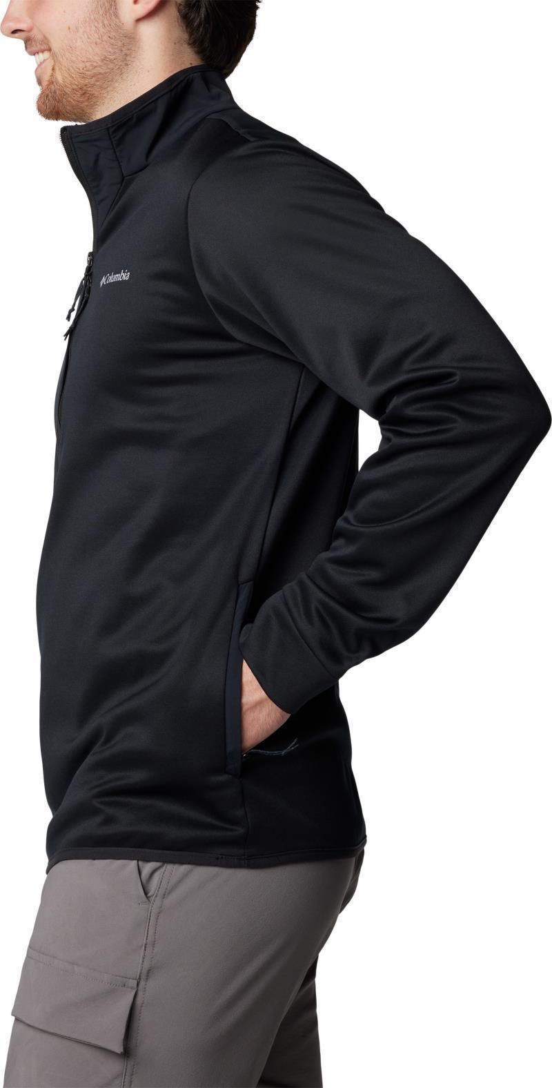 Columbia Tech Fleece Half Zip - Mens - Black 4