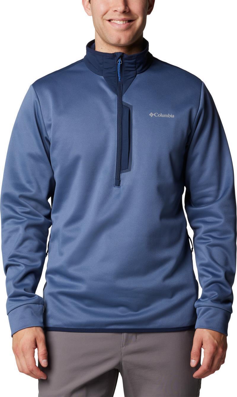Columbia Tech Fleece Half Zip - Mens - Dark Mountain / Collegiate Navy 1