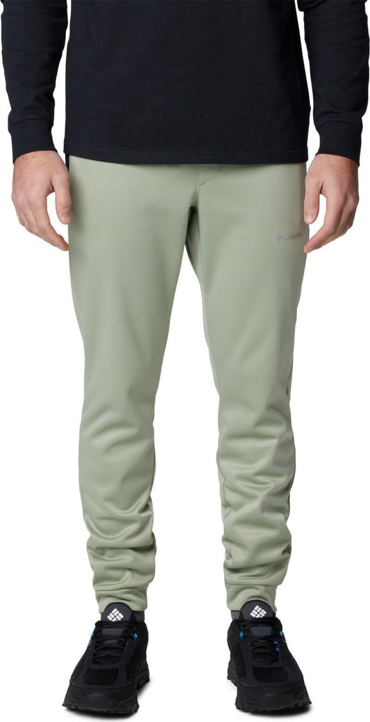 Columbia Tech Fleece Pants, Long - Mens - Safari / Black 1