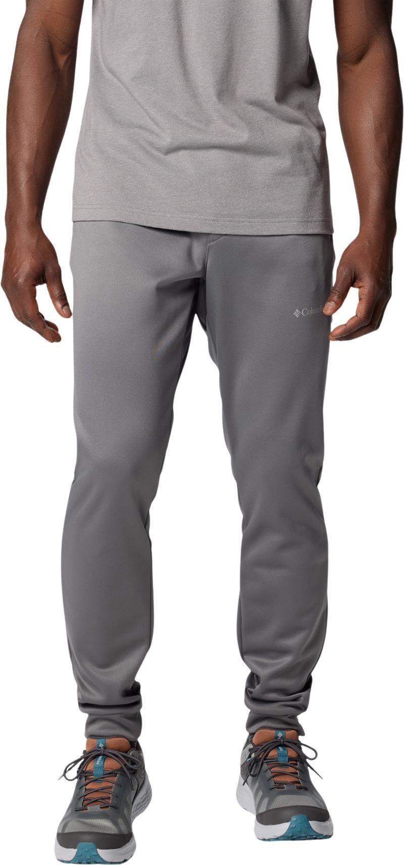 Columbia Tech Fleece Pants, Long - Mens - city grey / black 1