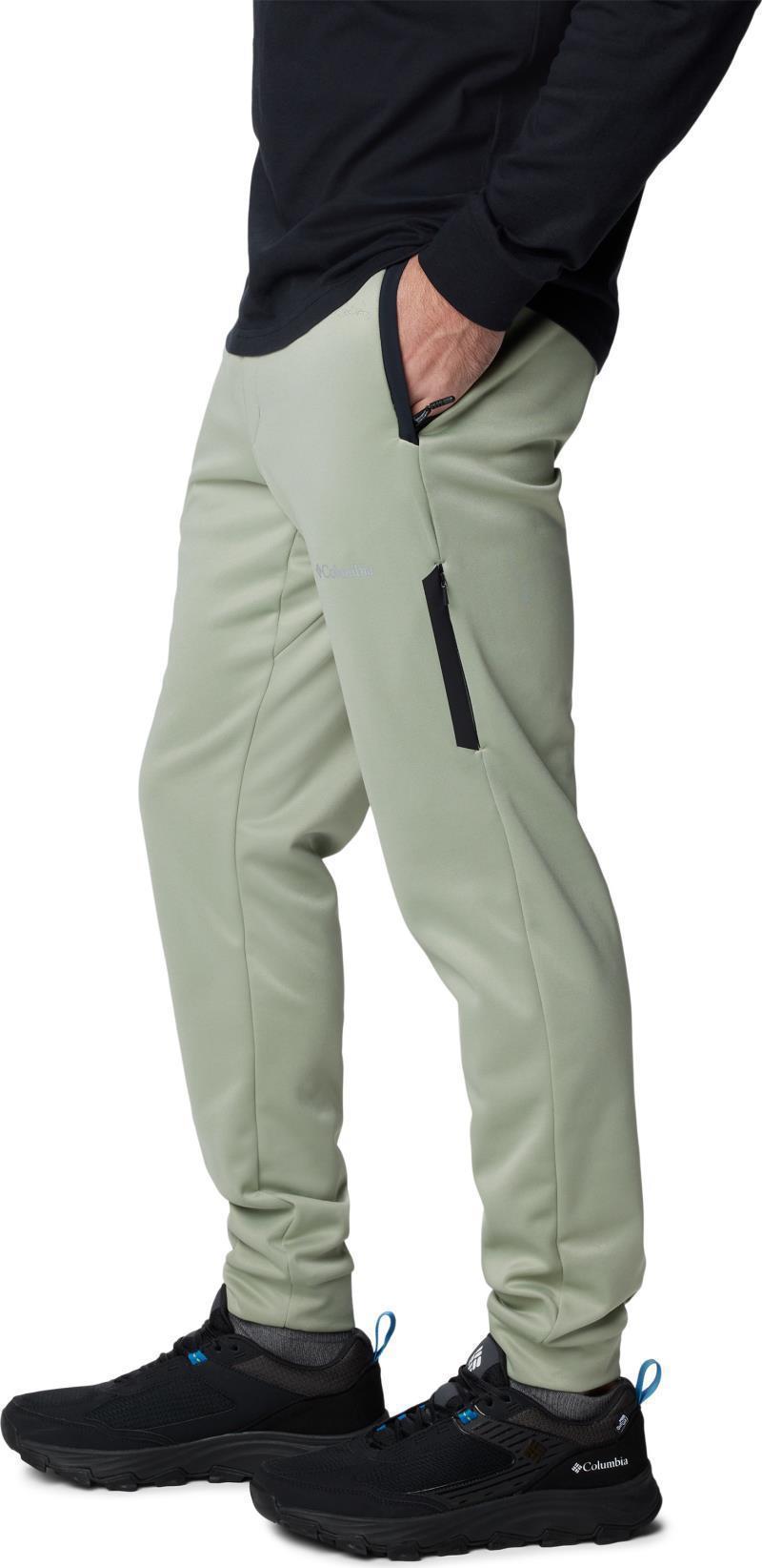 Columbia Tech Fleece Pants, Reg - Mens - Safari / Black 3