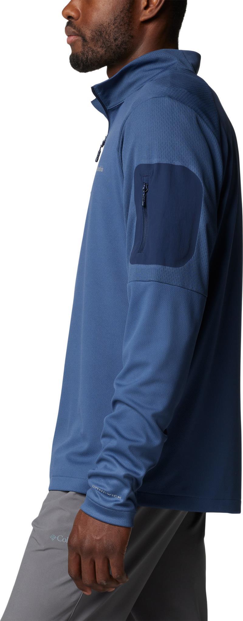 Columbia Tech Knit 1/4 Zip, Extended - Mens - Dark Mountain / Collegiate Navy 4