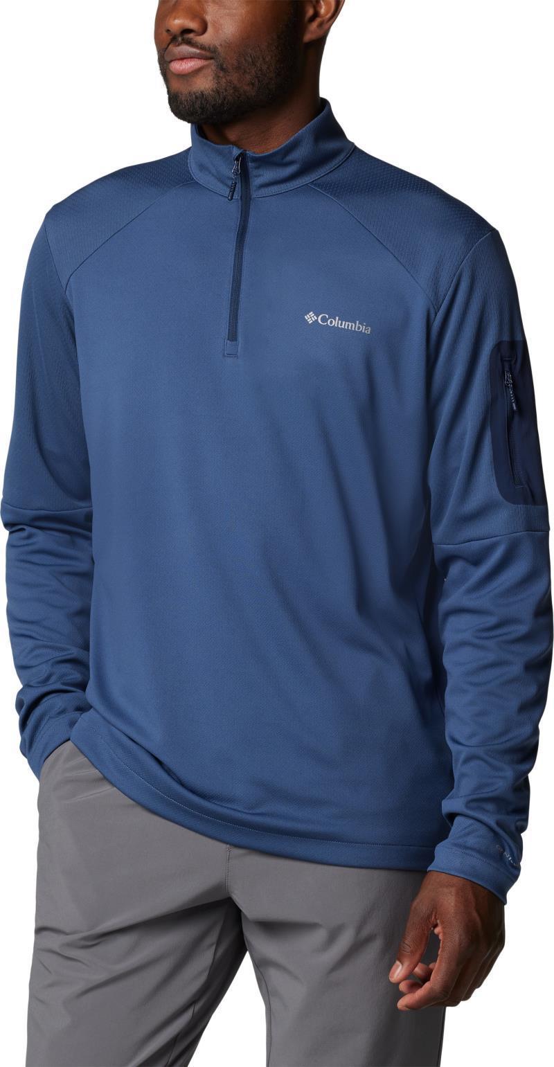 Columbia Tech Knit 1/4 Zip, Extended - Mens - Dark Mountain / Collegiate Navy 3