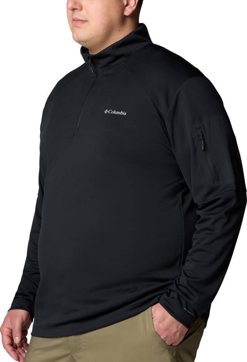 Columbia Tech Knit 1/4 Zip, Extended - Mens - black 1
