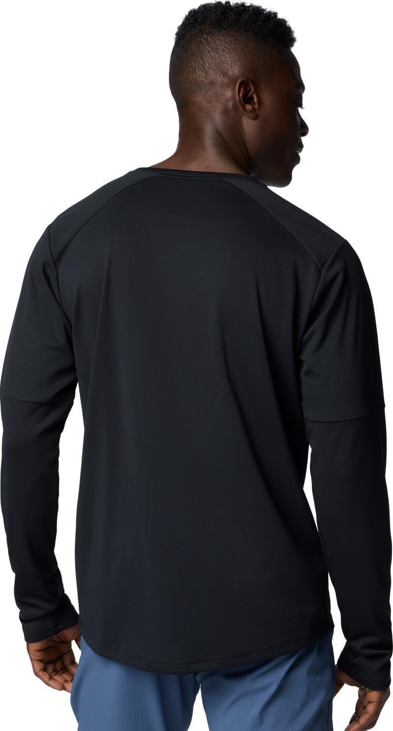 Columbia Tech Knit LS Crew - Mens - black 1