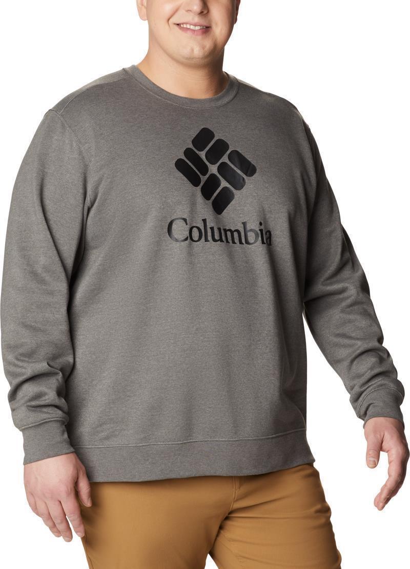 Columbia Trek Crew, Extended - Mens - Charcoal Heather / CSC Stacked Graphic 4