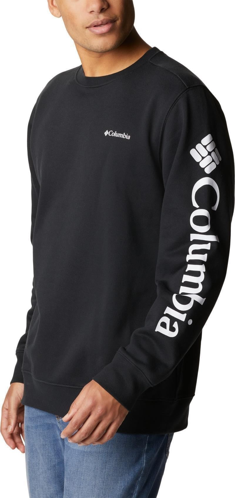 Columbia Trek Crew - Mens - black / white sleeve logo 1