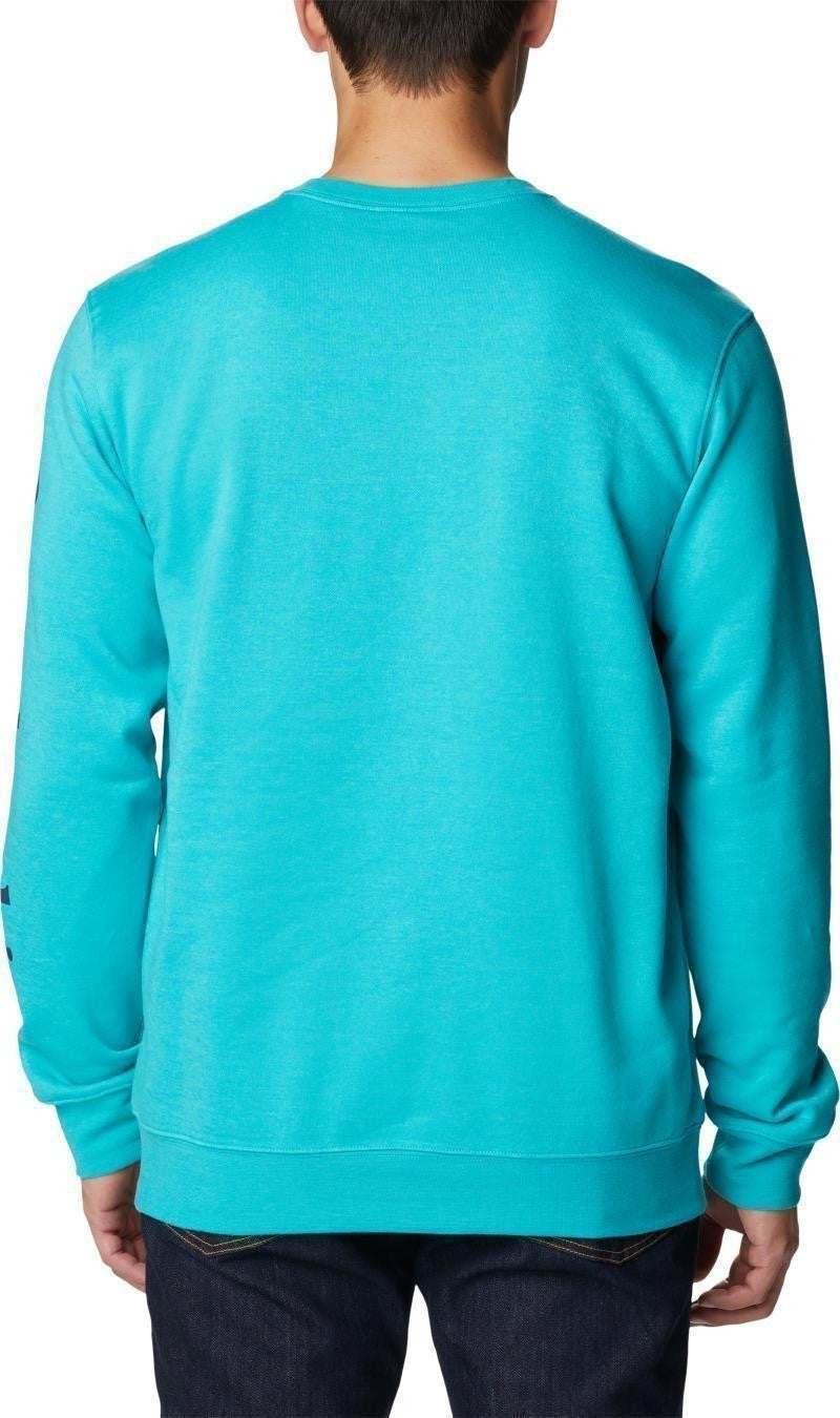 Columbia Trek Crew - Mens - bright aqua heather / csc sleeve logo 1