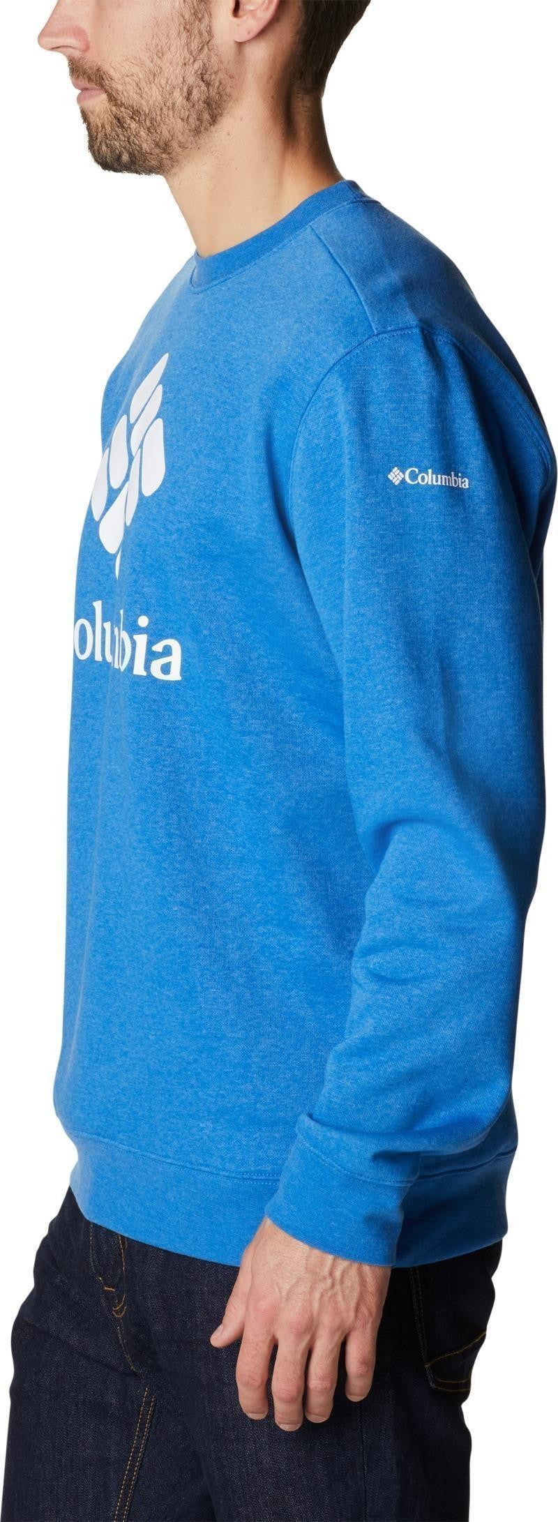 Columbia Trek Crew - Mens - bright indigo heather / csc stacked logo 1
