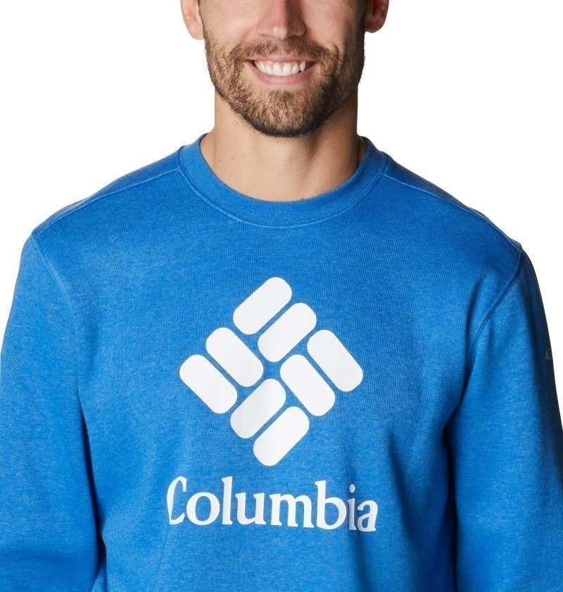 Columbia Trek Crew - Mens - bright indigo heather / csc stacked logo 1
