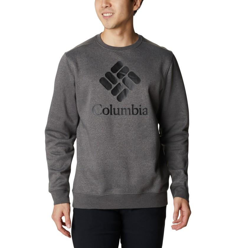 Columbia Trek Crew - Mens - charcoal heather / csc stacked logo 1