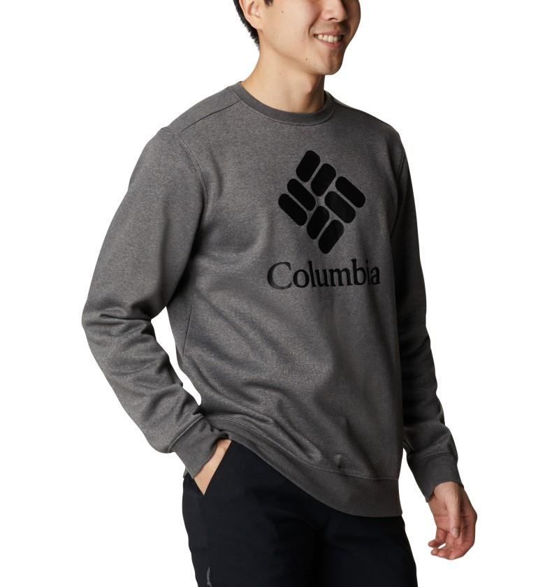 Columbia Trek Crew - Mens - charcoal heather / csc stacked logo 1