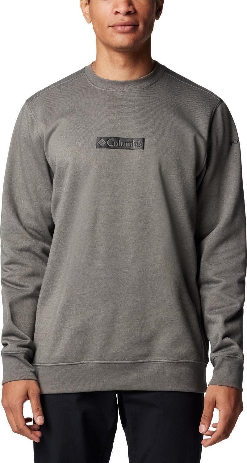 Columbia Trek Crew - Mens - charcoal heather / puff box gem logo 1