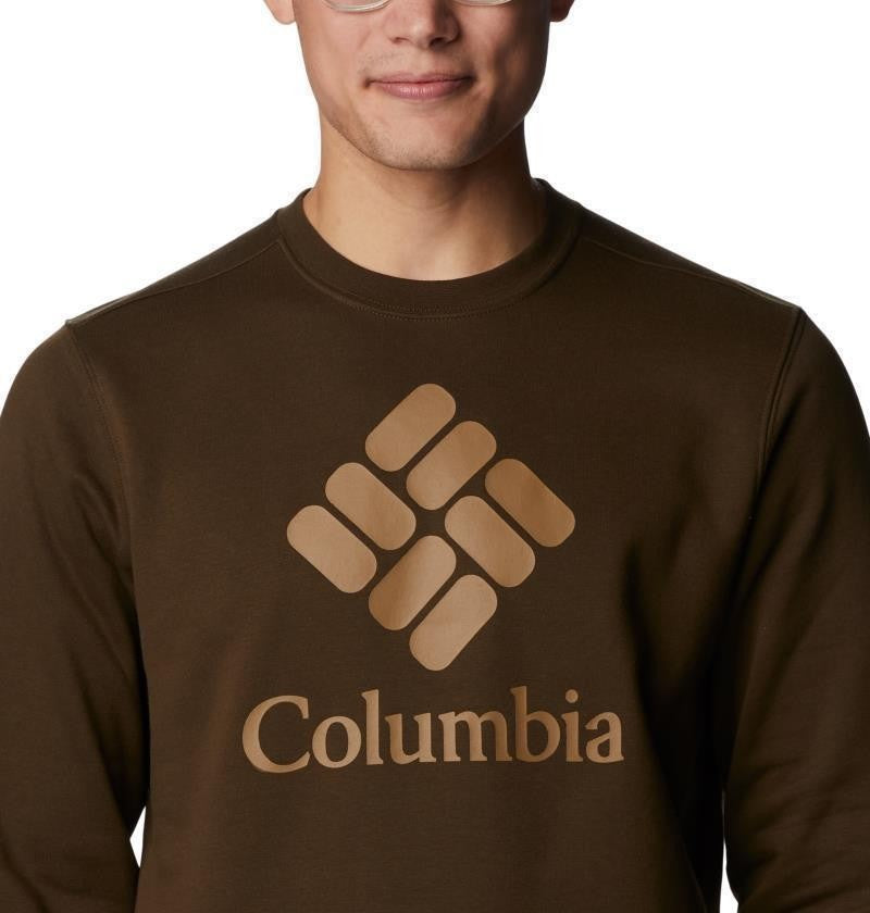 Columbia Trek Crew - Mens - olive green / csc stacked graphic 1