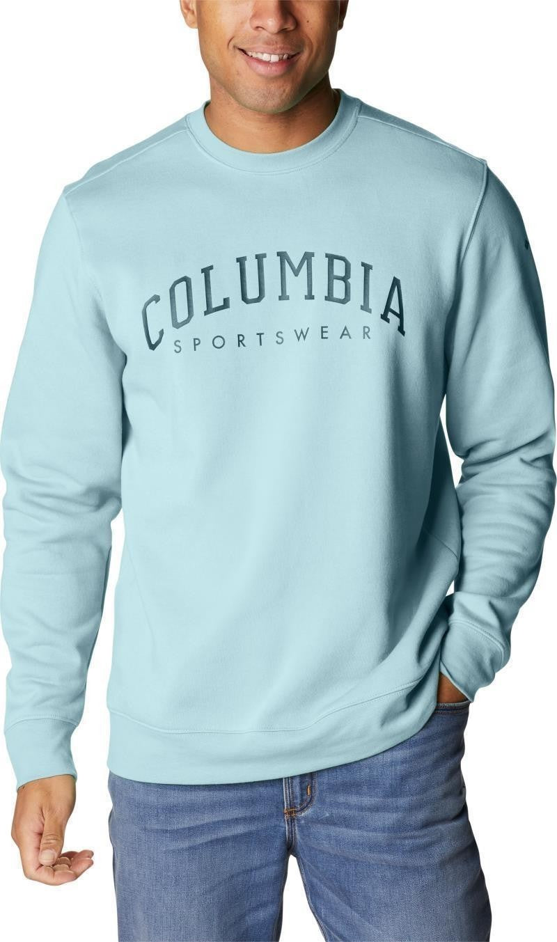 Columbia Trek Crew - Mens - sky blue / arched brand logo 1