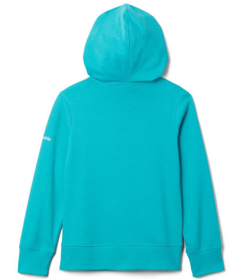 Columbia Trek French Terry Hoodie - Youth Girls - Bright Aqua 2