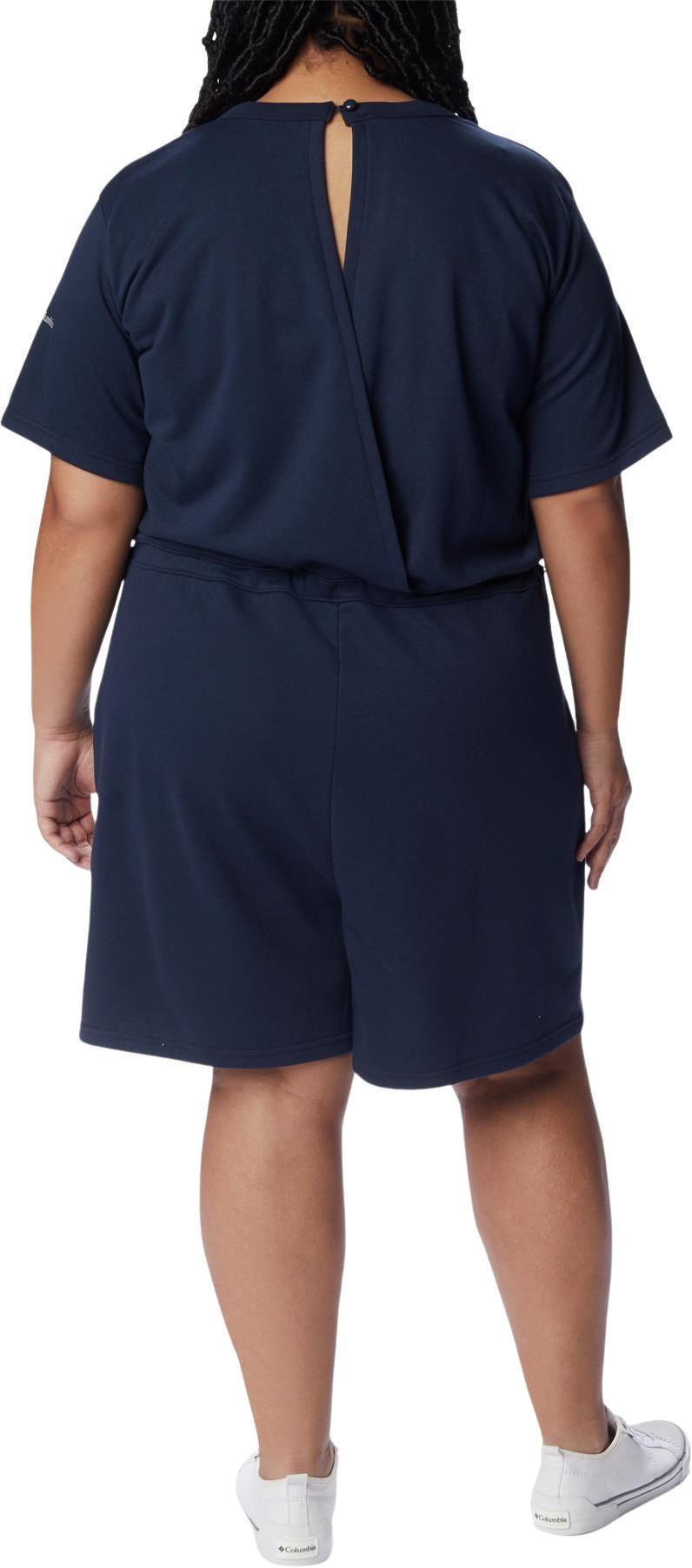 Columbia Trek French Terry Romper - Plus - Womens - Collegiate Navy 2