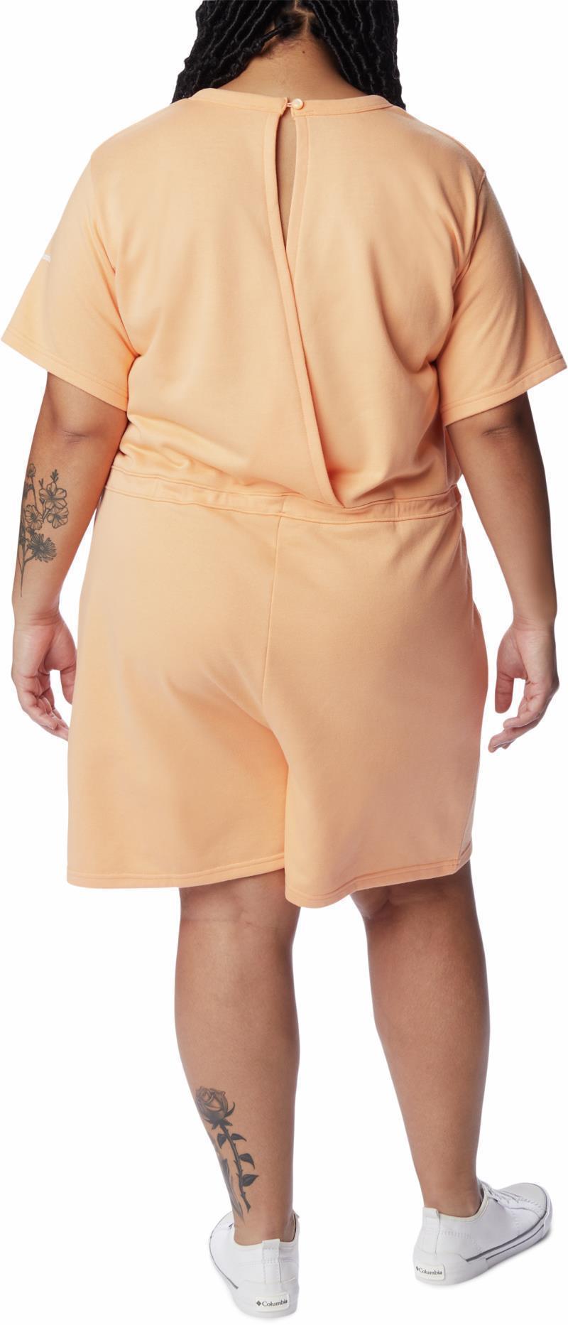 Columbia Trek French Terry Romper - Plus - Womens - Peach 2