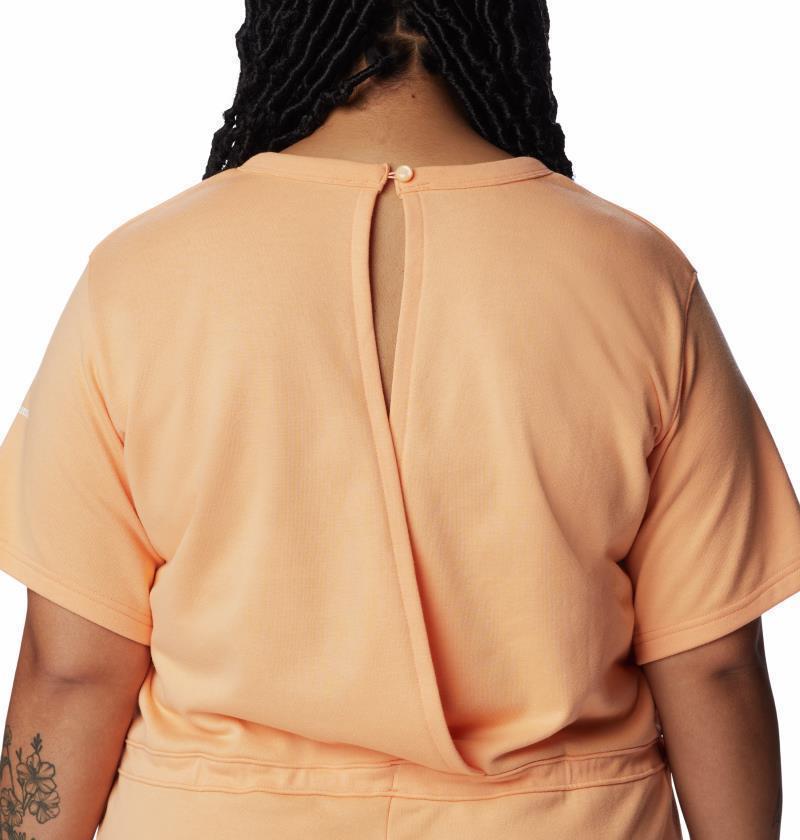 Columbia Trek French Terry Romper - Plus - Womens - Peach 3